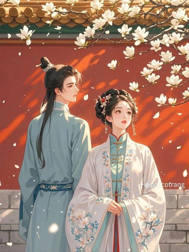 Hoa Cát Cánh Nở Giữa Tường Son