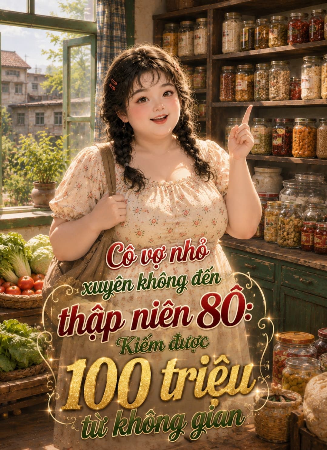 Cô vợ nhỏ xuyên không đến thập niên 80: Kiếm được 100 triệu từ không gian