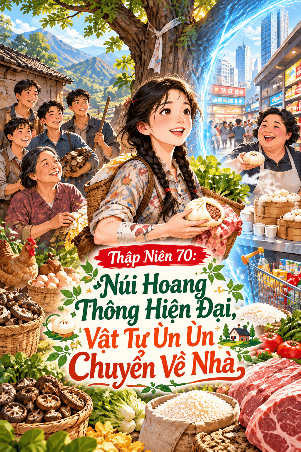Thập Niên 70: Núi Hoang Thông Hiện Đại, Vật Tư Ùn Ùn Chuyển Về Nhà