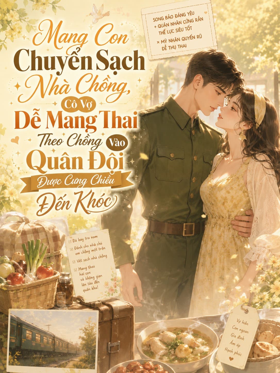 Mang Con Chuyển Sạch Nhà Chồng, Cô Vợ Dễ Thụ Thai Theo Chồng Vào Quân Đội Được Cưng Chiều Đến Khóc