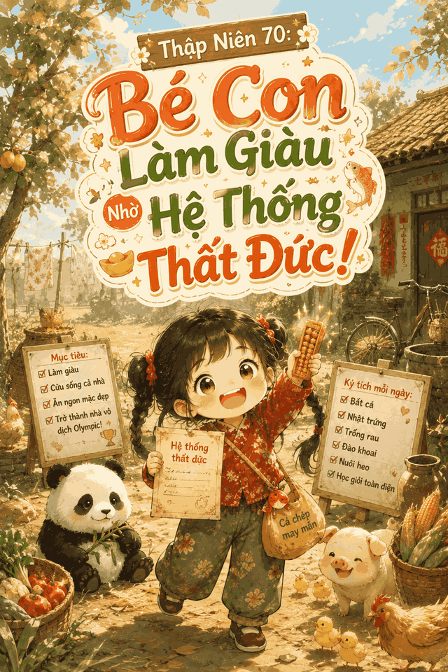 Thập Niên 70: Bé Con Làm Giàu Nhờ Hệ Thống Thất Đức!