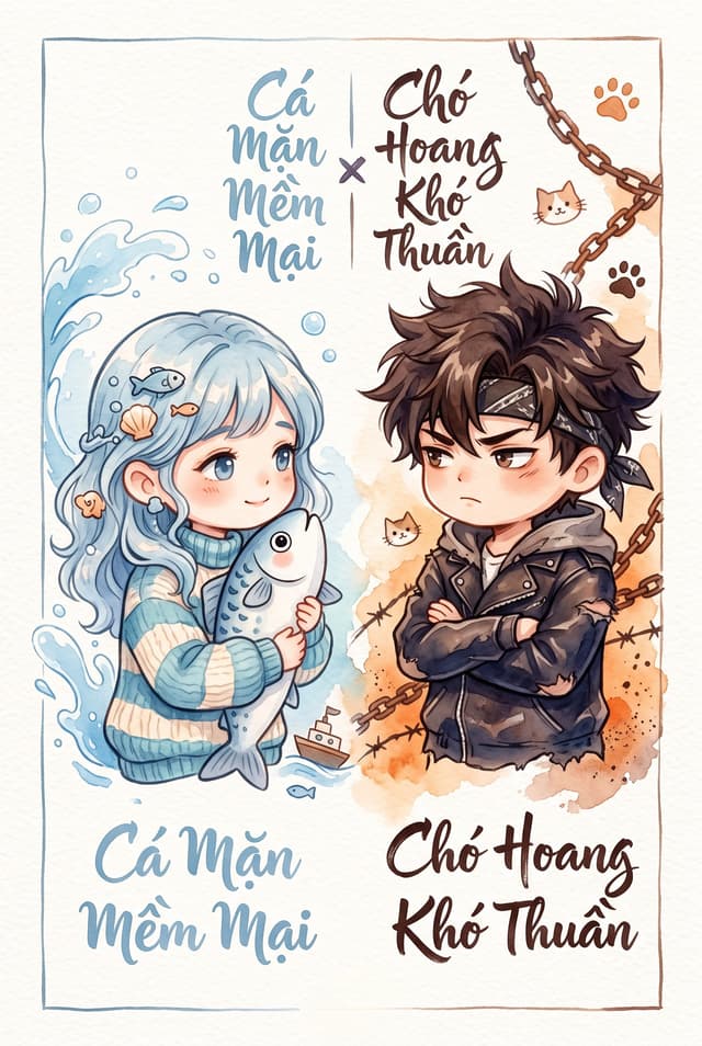 Cá Mặn Mềm Mại × Chó Hoang Khó Thuần