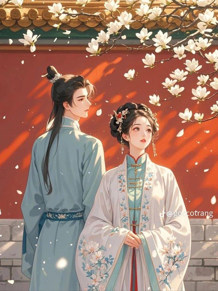 Hoa Cát Cánh Nở Giữa Tường Son