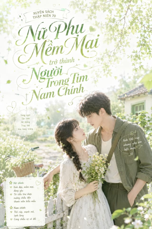Xuyên Sách Thập Niên 70: Nữ Phụ Mềm Mại Trở Thành Người Trong Tim Nam Chính