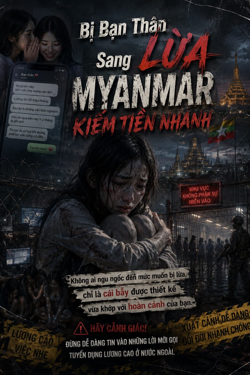 Bị Bạn Thân Lừa Sang Myanmar Kiếm Tiền Nhanh