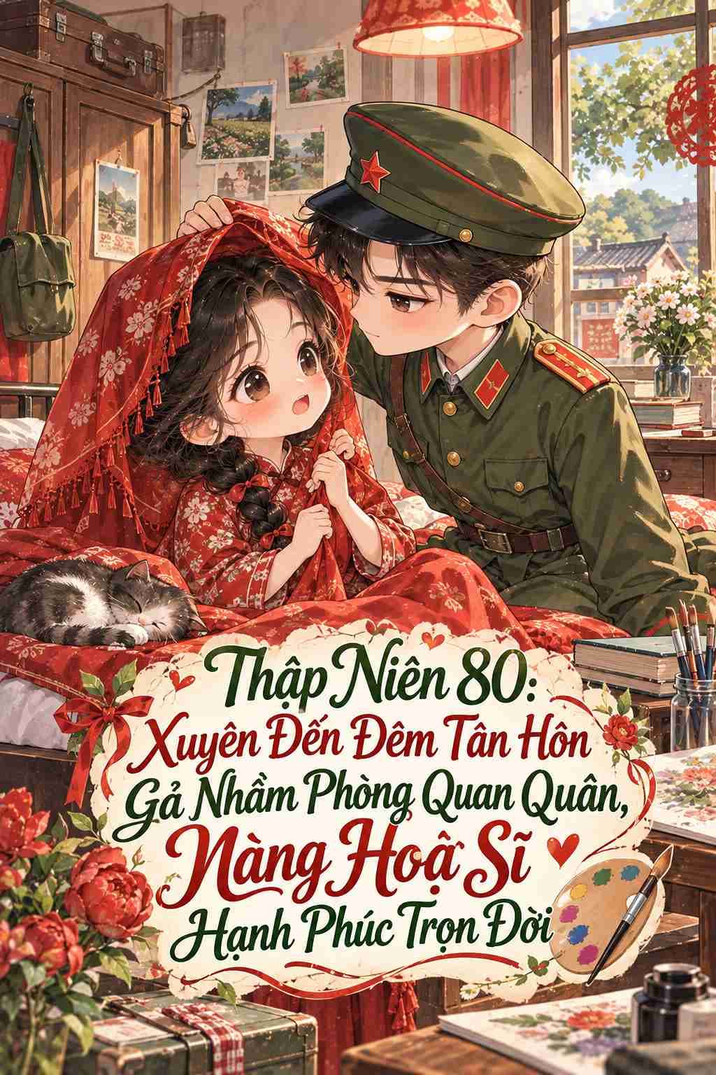 Thập Niên 80: Xuyên Đến Đêm Tân Hôn Gả Nhầm Phòng Quan Quân, Nàng Hoạ Sĩ Hạnh Phúc Trọn Đời